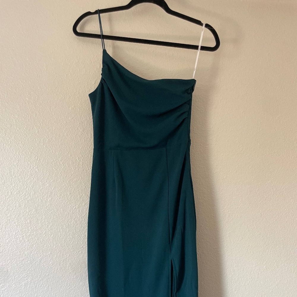 Lulus Teal midi dress